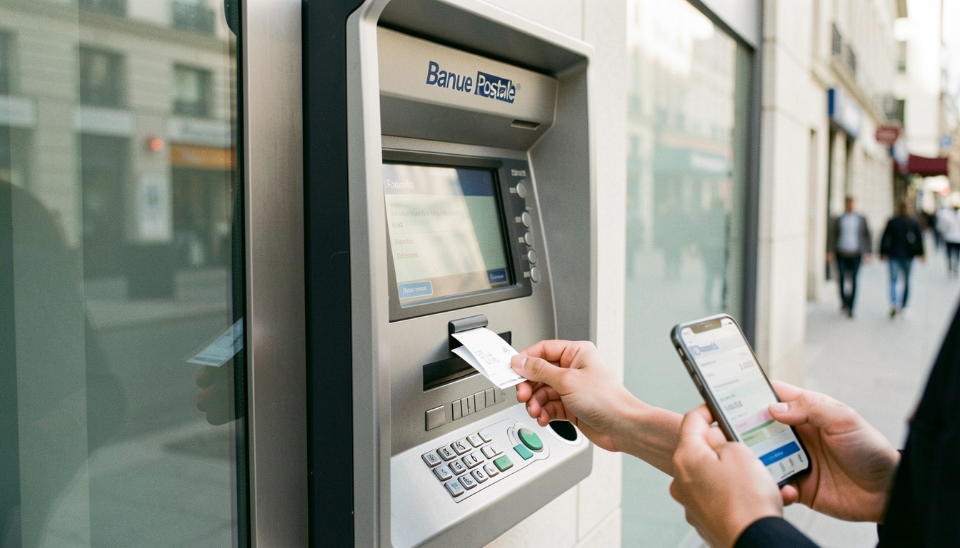 Retrait au distributeur de la Banque Postale : plafonds